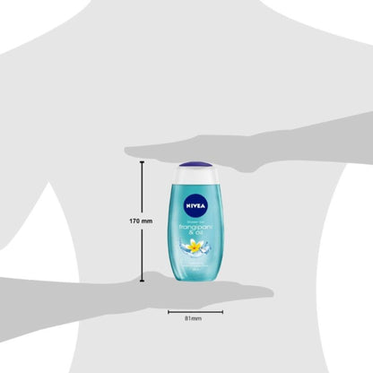 NIVEA Body Wash, Frangipani & Oil Shower Gel, Pampering Care & Refreshing Scent of Frangipani Flower