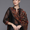Dhiyona VA Women's Printed Regular Chanderi Silk Kurta with Trousers & Dupatta
