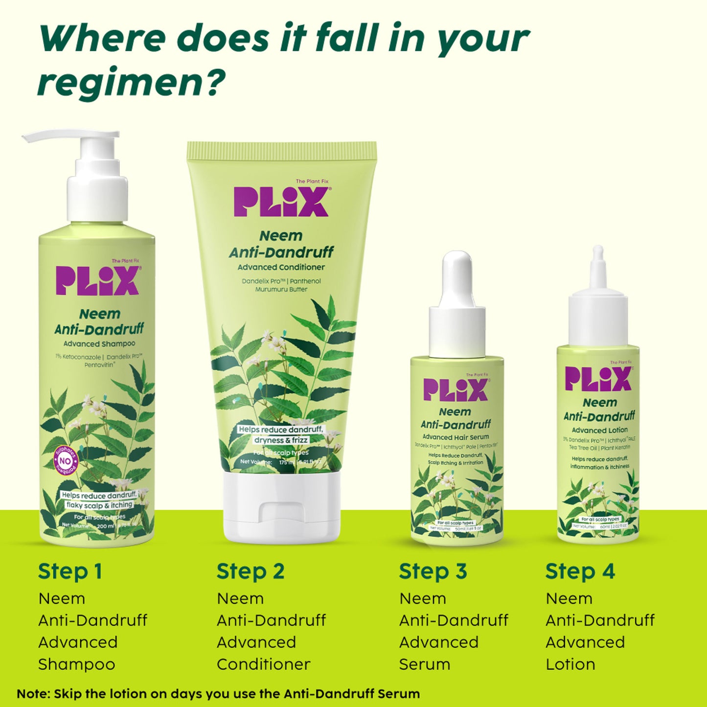 Plix Neem Anti-Dandruff Advanced Hair Serum