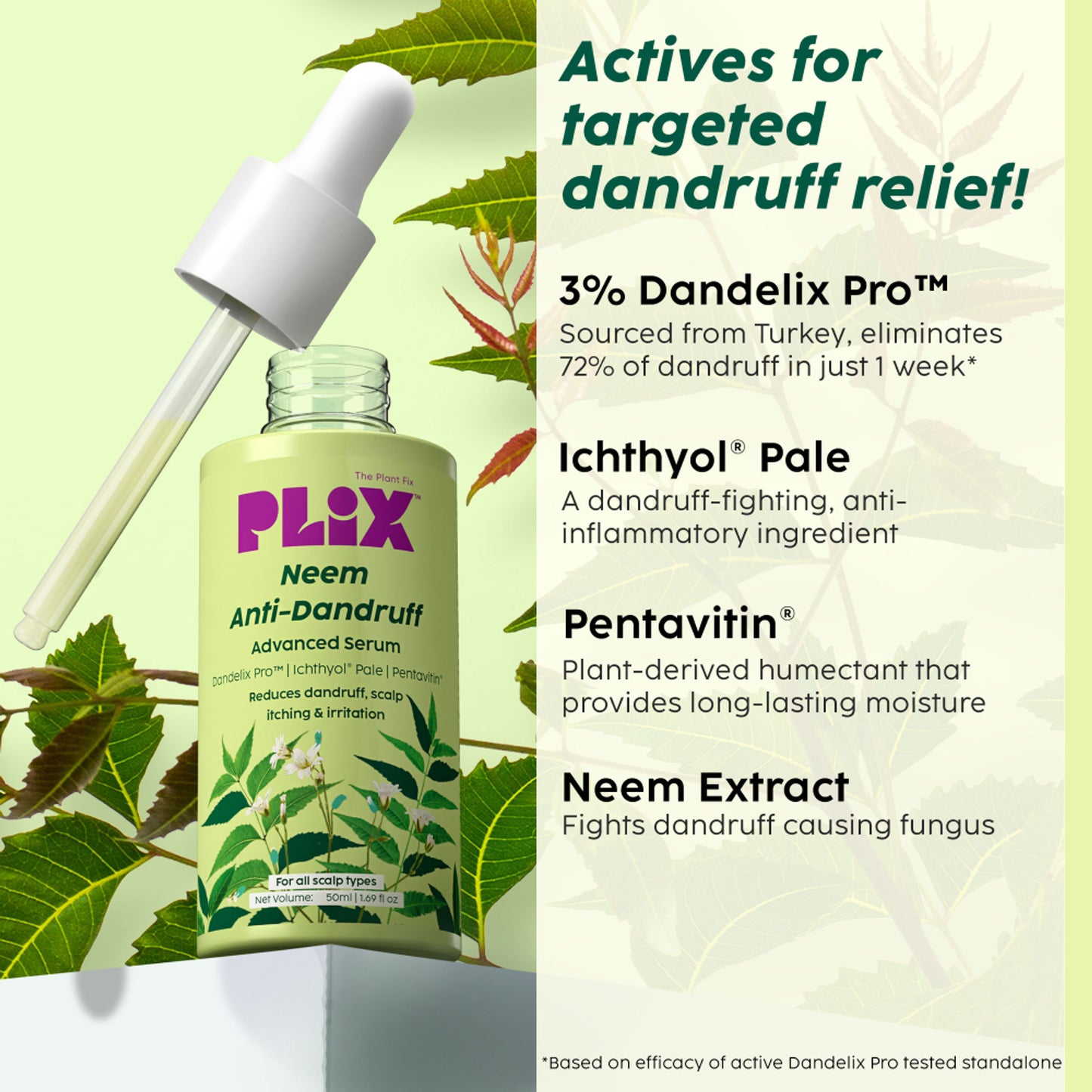Plix Neem Anti-Dandruff Advanced Hair Serum