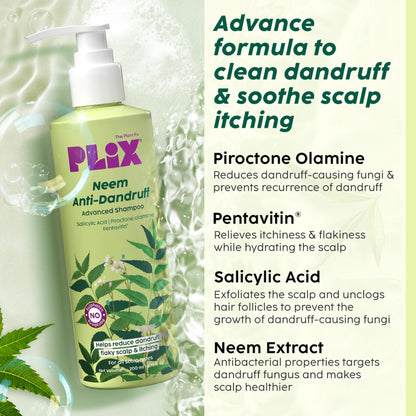 Plix Neem Anti-Dandruff Advanced Shampoo