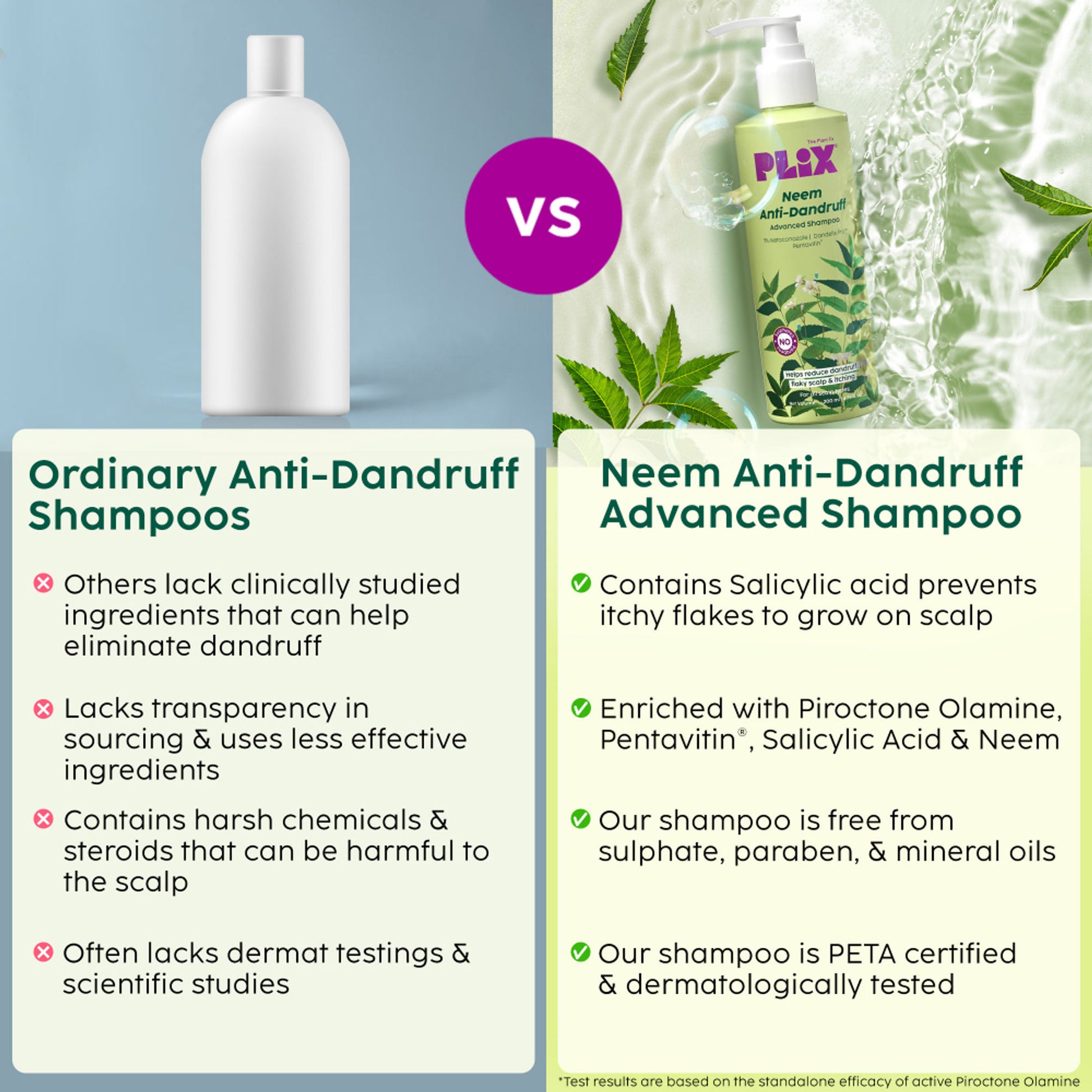 Plix Neem Anti-Dandruff Advanced Shampoo