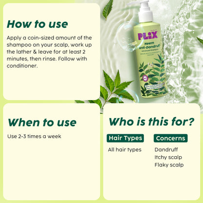 Plix Neem Anti-Dandruff Advanced Shampoo