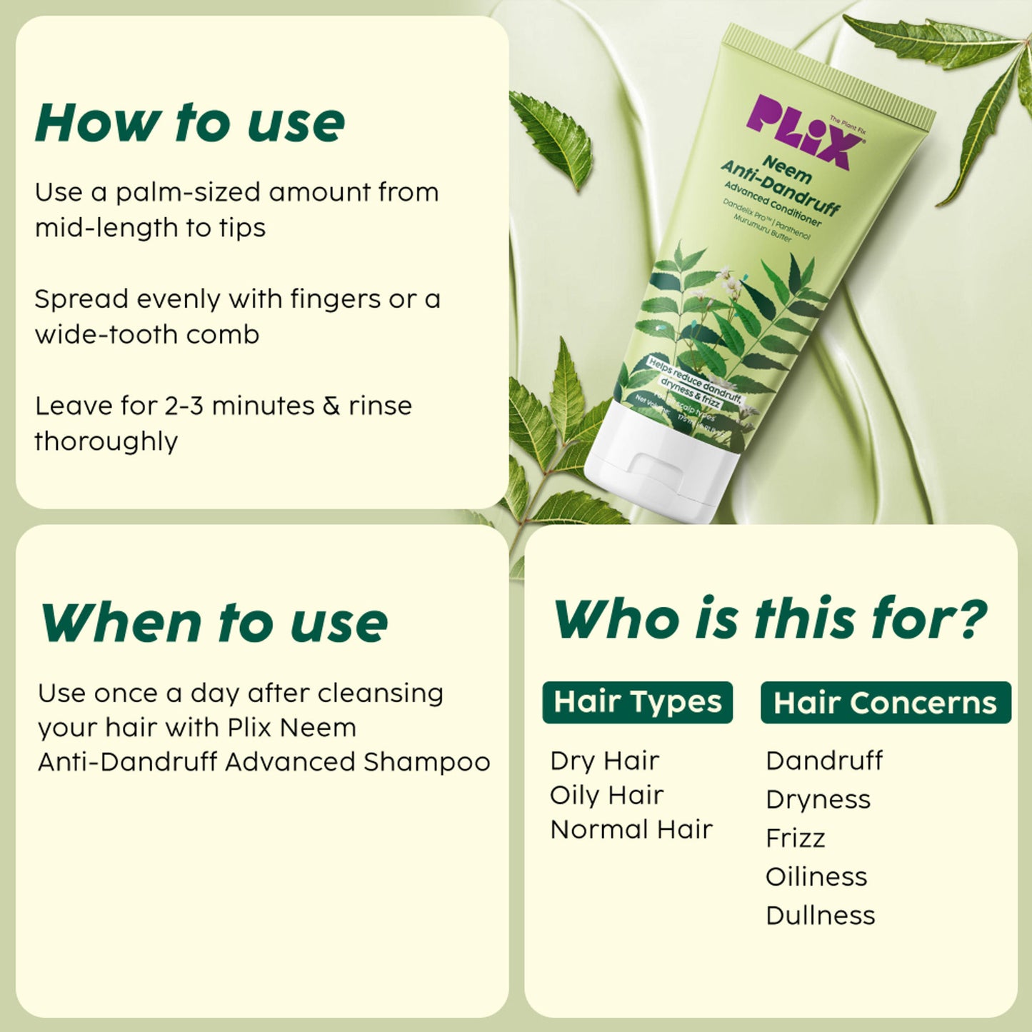 Plix Neem Anti-Dandruff Advanced Conditioner