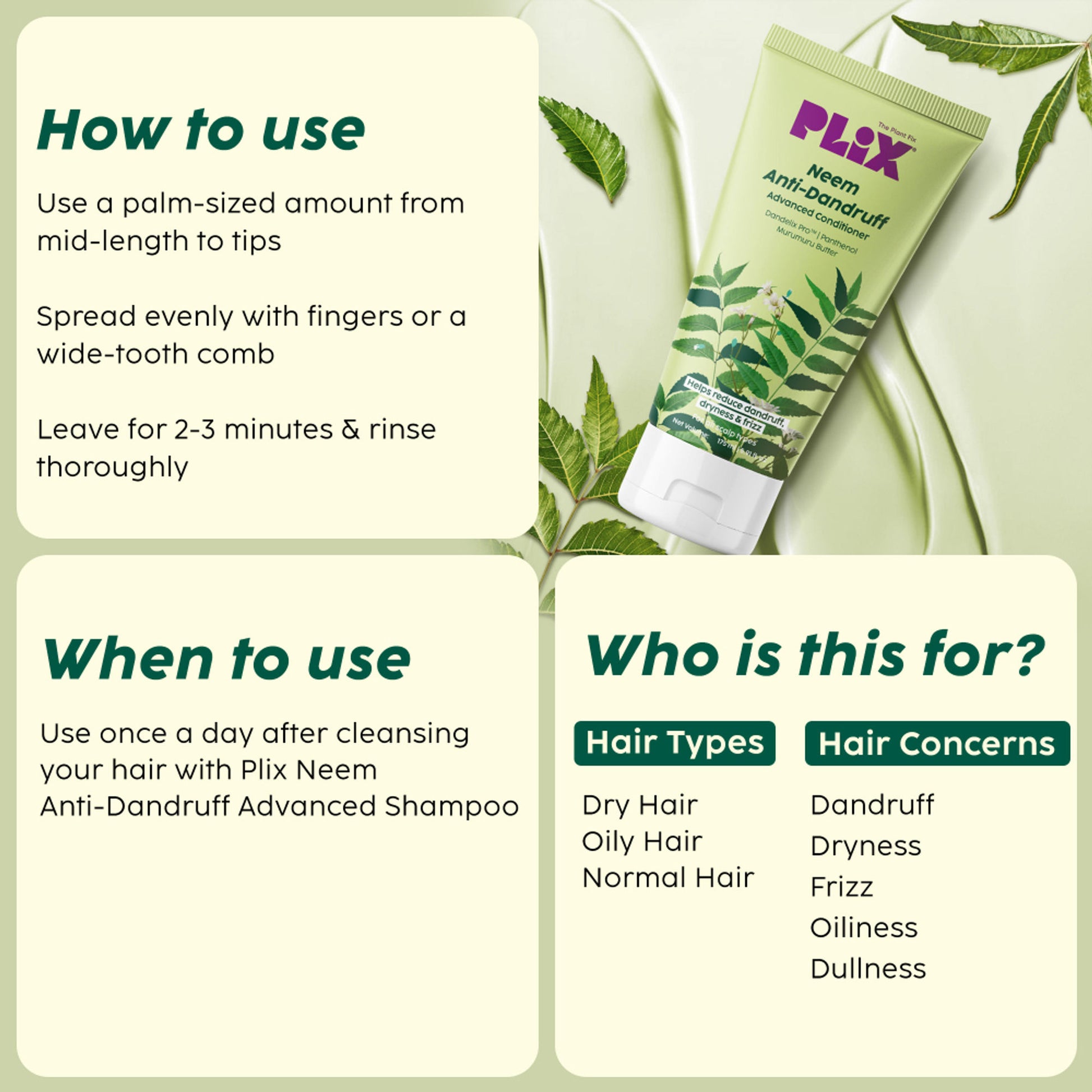 Plix Neem Anti-Dandruff Advanced Conditioner