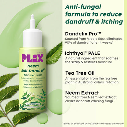 Plix Neem Anti-Dandruff Advanced Lotion