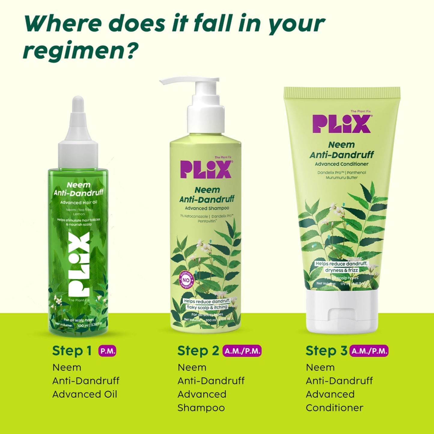 Plix Neem Anti-Dandruff Advanced Hair Oil
