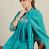 Dhiyona IE Women Embroidered Beads & Stones Pure Cotton Kurta with Trousers & Dupatta