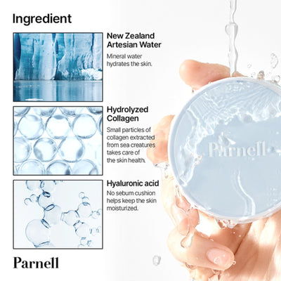 Parnell Glacial Biome Water No-Sebum Cushion - Oil-Control Matte Finish