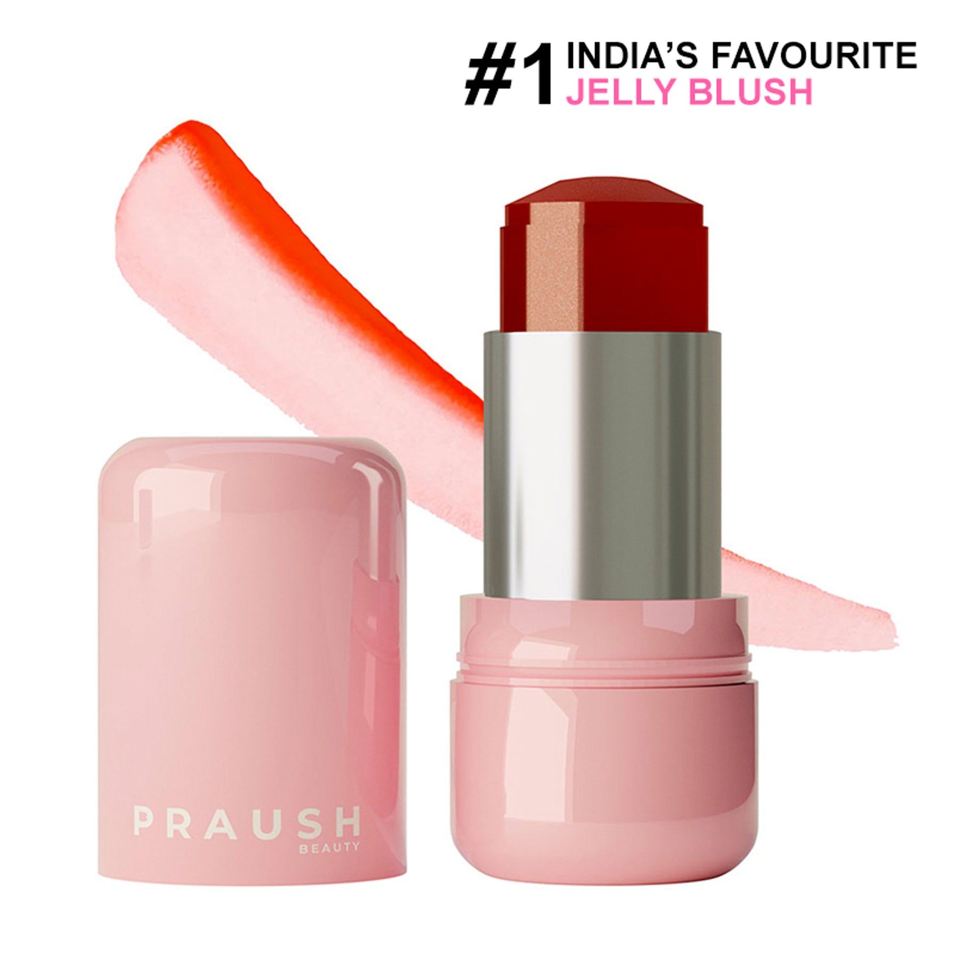 Praush Beauty Juicy Jelly Tint & Blush For Lips & Cheeks - Orange Slushy