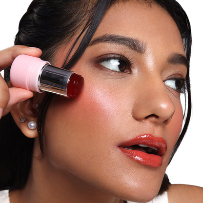 Praush Beauty Juicy Jelly Tint & Blush For Lips & Cheeks - Orange Slushy