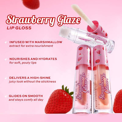 Makeup Revolution Strawberry Glaze Lip Gloss - Udderly Obsessed
