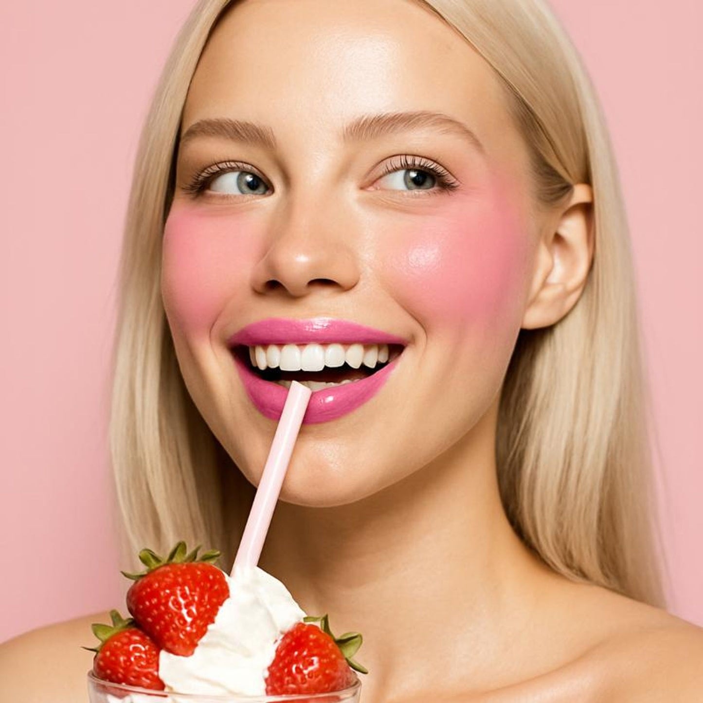 Makeup Revolution Milkshake Lip + Cheek Tint - Strawberry Shake