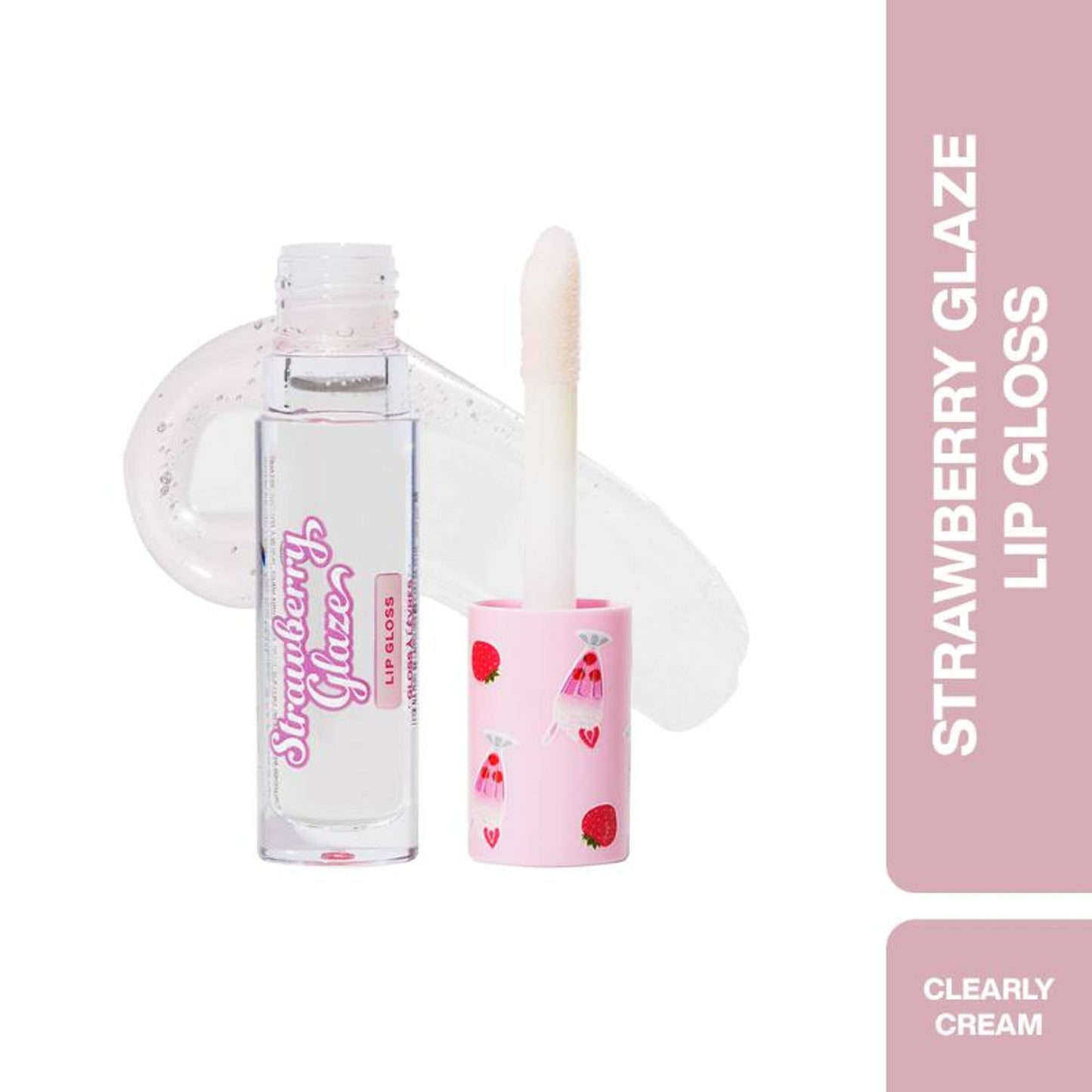 Makeup Revolution Strawberry Glaze Lip Gloss - Clearly Cream