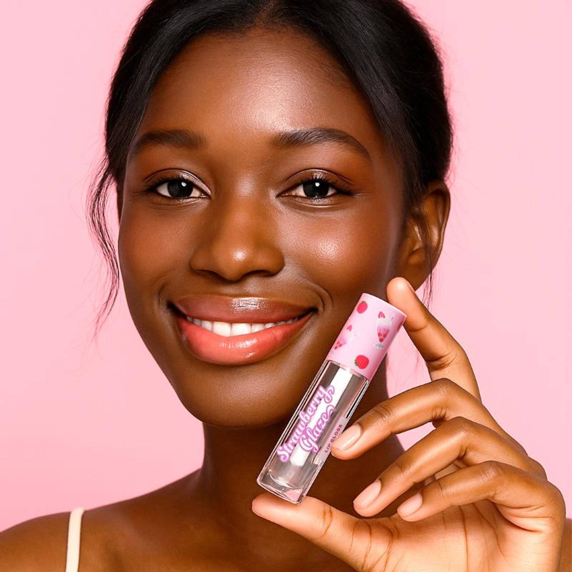 Makeup Revolution Strawberry Glaze Lip Gloss - Clearly Cream