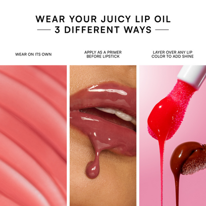 Gush Beauty Balmy Glossy Tinted Lip Oil - Rose Mauve