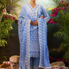 Indyancart IE Women Ethnic Motifs Embroidered Regular Thread Work Pure Cotton Kurta with Trousers & With Dupatta