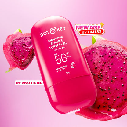 Dot & Key Dragon Fruit Bounce Sunscreen SPF 50+ PA++++ With New-Age UV Filters