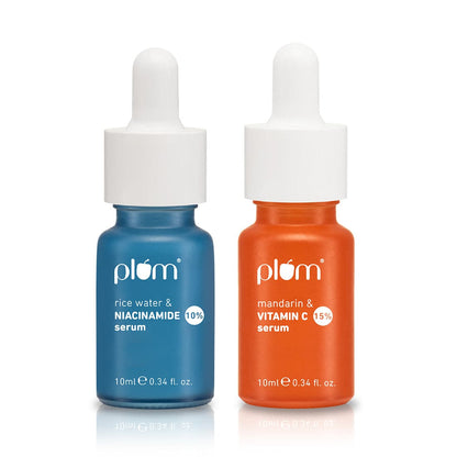 Every Day Glow & Bright Serum Duo | With 10% Niacinamide Serum & 15% Vitamin C Serum