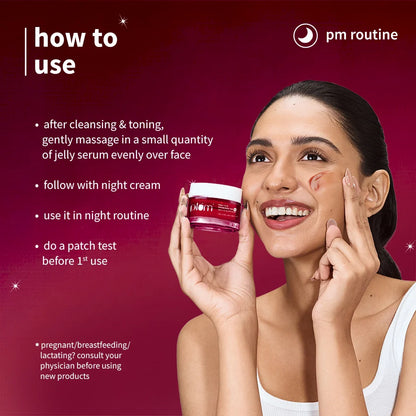 Plum Goodness Black Rice & 10% Niacinamide-TXA Night Clarity Jelly Serum