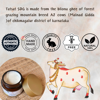 Tatsat Shata Dhauta Ghrita -100 Times Washed Desi Cow鈥檚 A2 Ghee - Indyancart