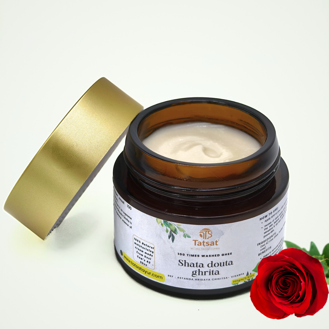Tatsat Shata Dhauta Ghrita -100 Times Washed Desi Cow鈥檚 A2 Ghee - Indyancart