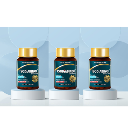 Jagat Pharma ISODIABINOL Capsules 100% Ayurvedic Diabetes Care 60 Caps