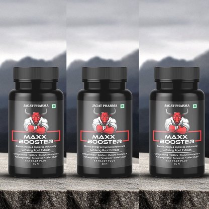 Jagat Pharma Maxx Booster- 60 Capsule Muscle Mass Gainer and Stamina Booster