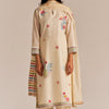 Dhiyona GF Women's Pristine White Woven Kurta Set