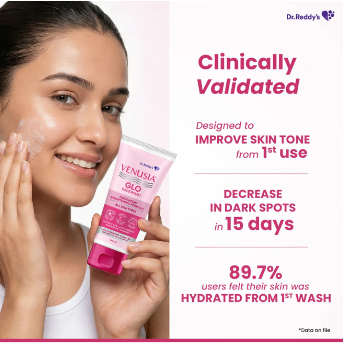 Venusia Glo Facewash With Brightening Formula