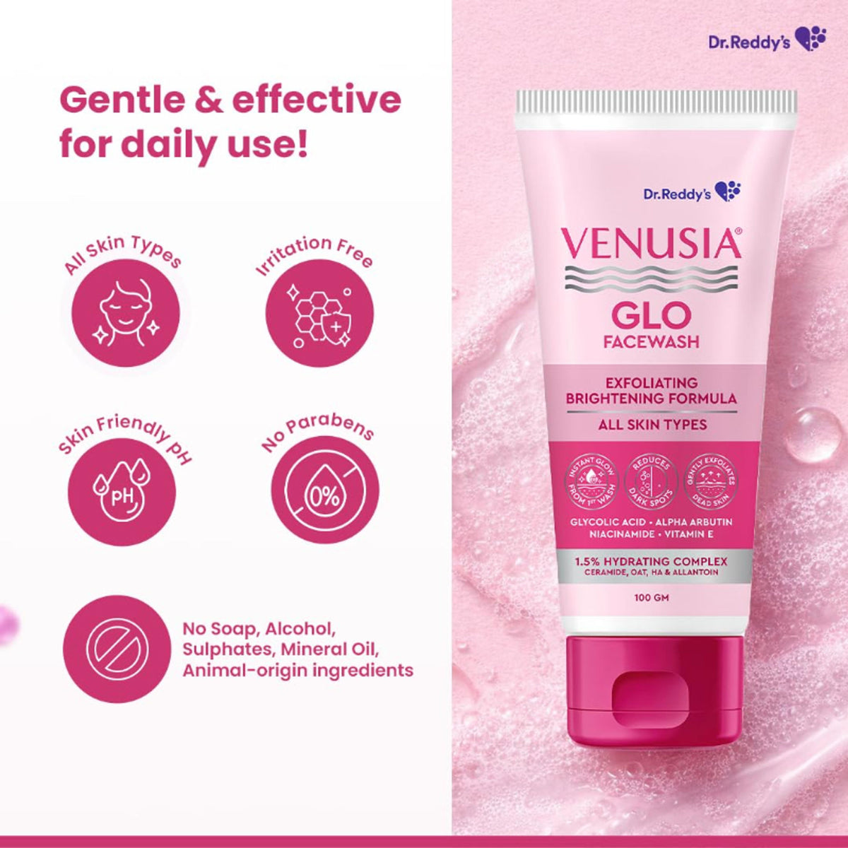 Venusia Glo Facewash With Brightening Formula