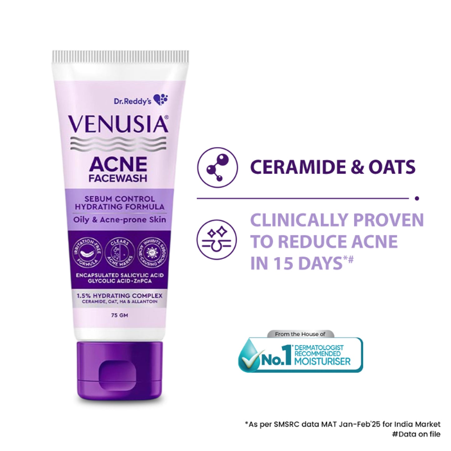 Venusia Acne Facewash With Sebum Control & Hydrating Formula