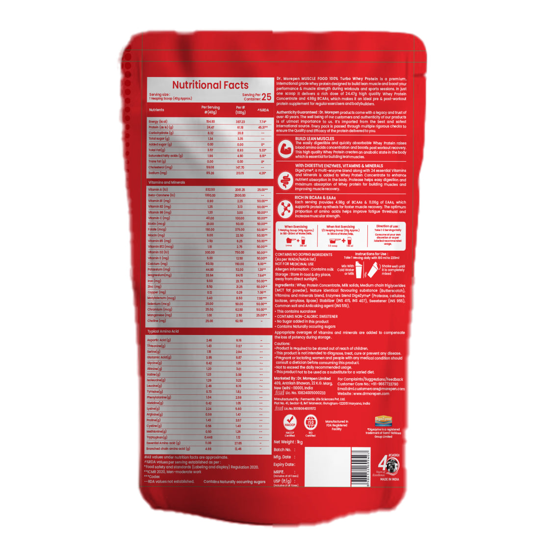 Dr Morpen Turbo Whey Butter Scotch