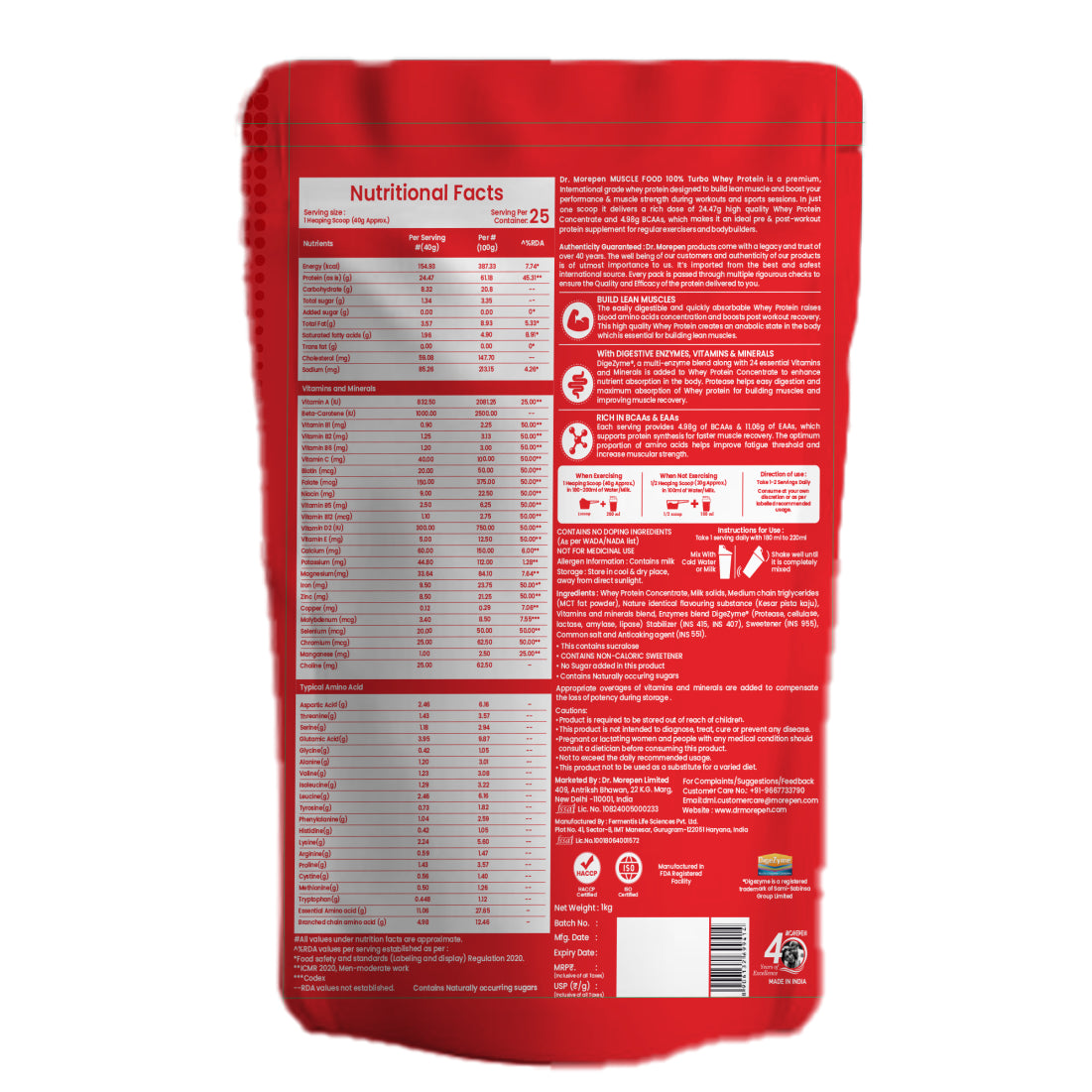 Dr Morpen Turbo Whey Kesar Pista Kaju