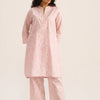 Women's Pink and Ivory Pure Cotton Loungewear