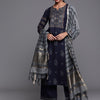 Dhiyona IE Ethnic Motifs Printed Kurta with Palazzos & Dupatta