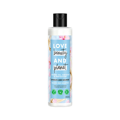 Love Beauty & Planet Jojoba Oil , Hibiscus & Pentavitin Hydrate & Nourish Shampoo