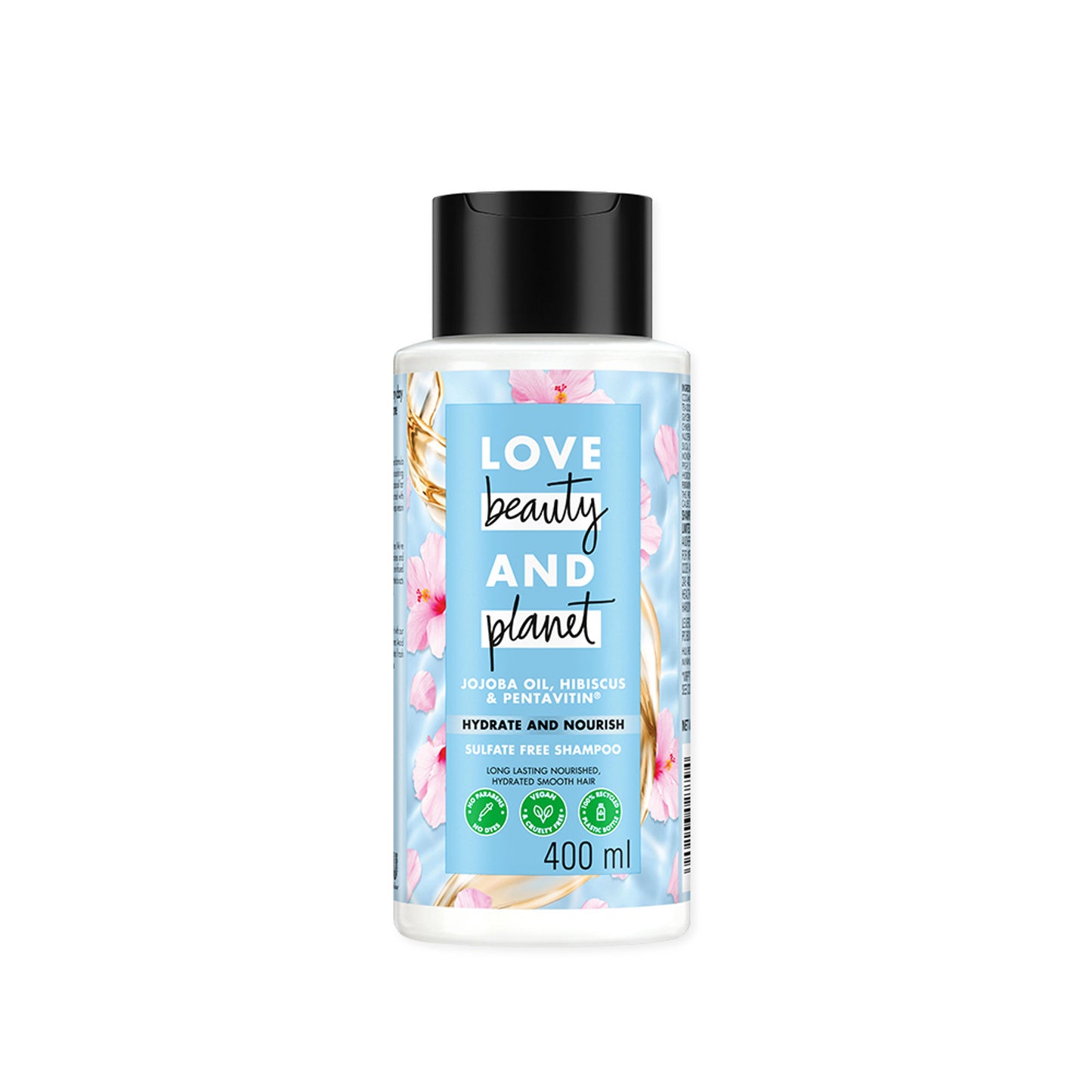 Love Beauty & Planet Jojoba Oil , Hibiscus & Pentavitin Hydrate & Nourish Shampoo