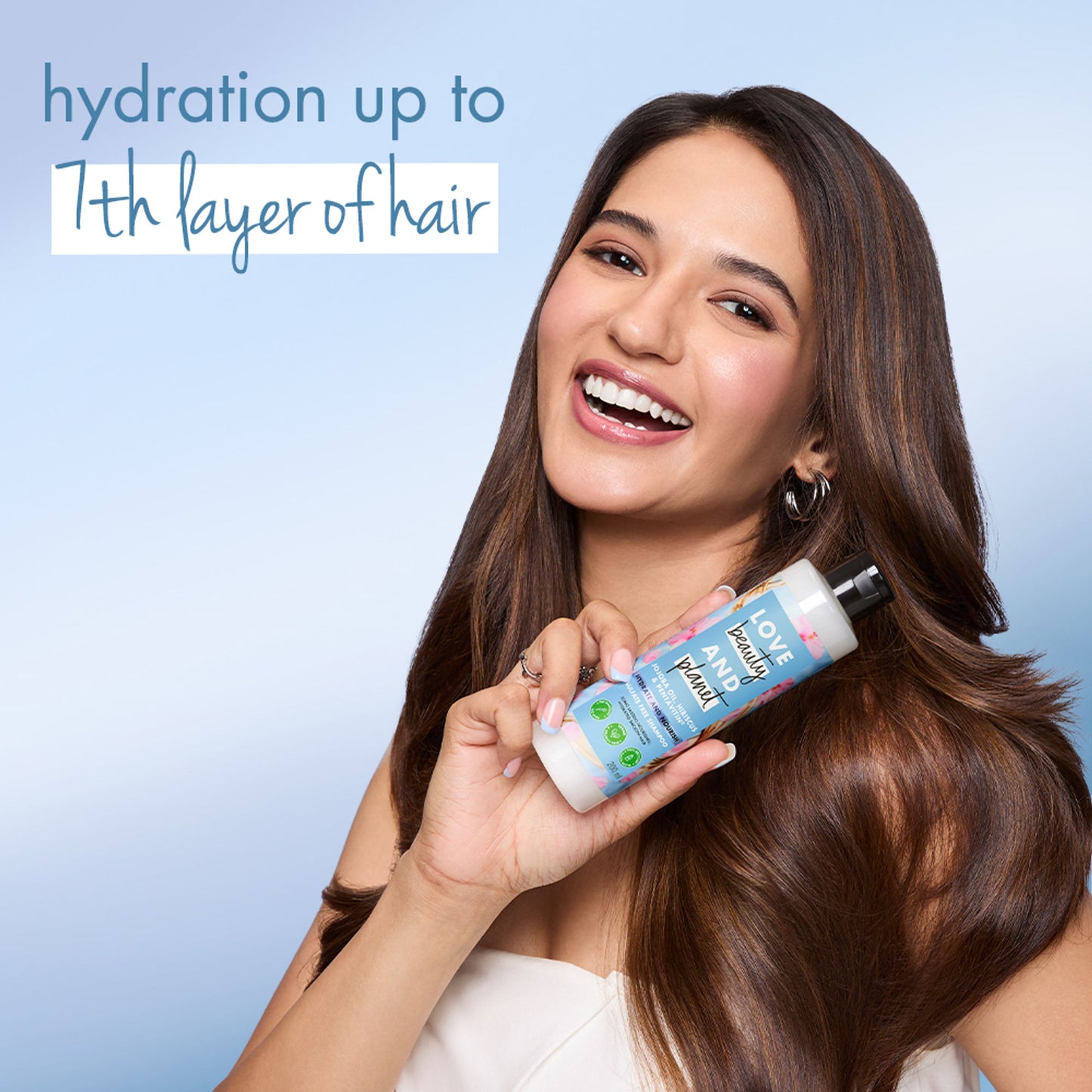 Love Beauty & Planet Jojoba Oil , Hibiscus & Pentavitin Hydrate & Nourish Shampoo
