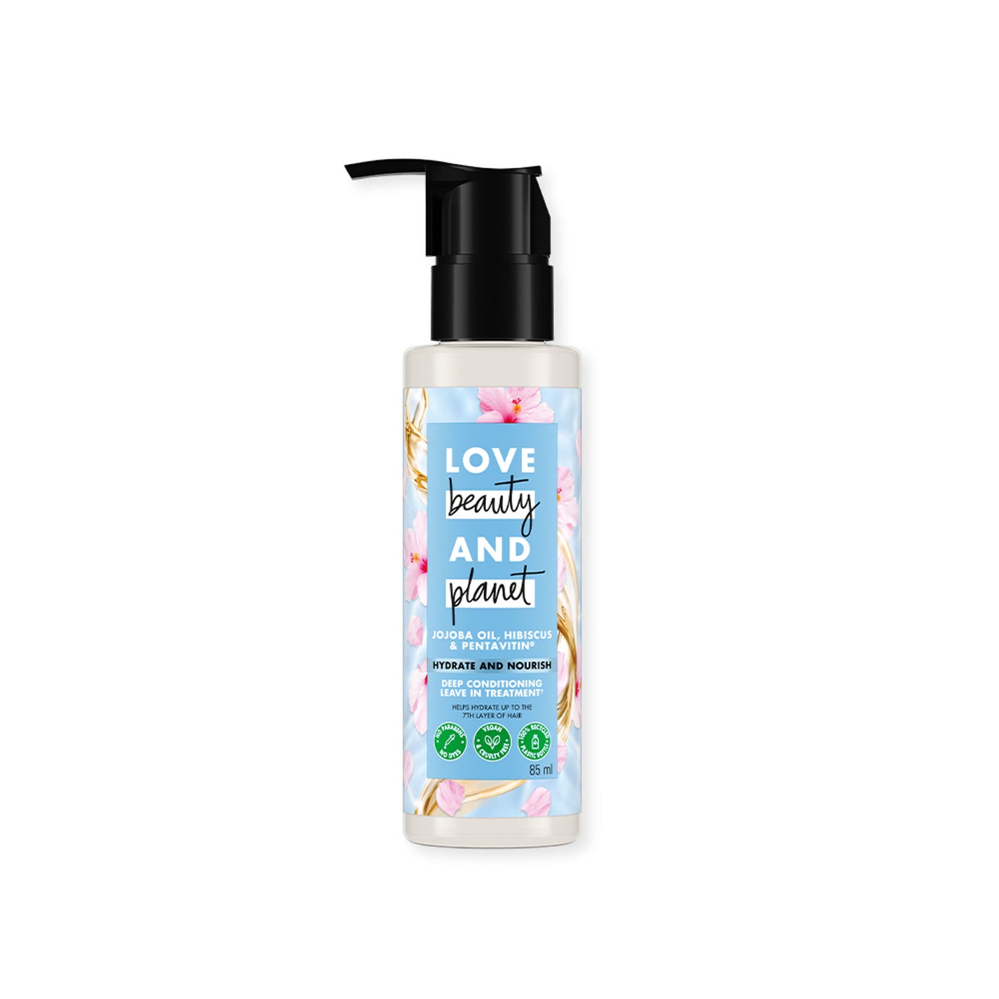 Love Beauty & Planet Jojoba Oil , Hibiscus & Pentavitin Deep Conditioning Leave - In Treatment