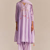 Dhiyona GF Women's Pastel Lilac Mul-Mul Kurta Set