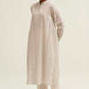 Women's White and Black Woven Co-ord Set