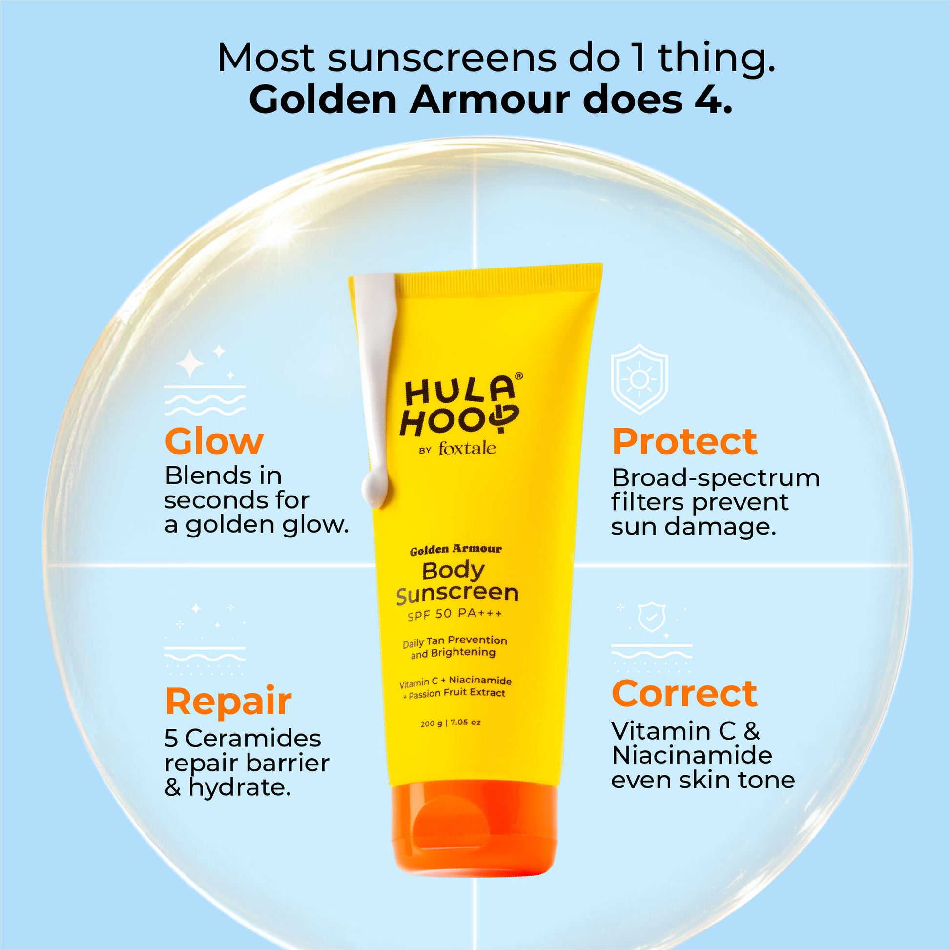 Foxtale Hula Hoop Body Sunscreen SPF 50 PA+++