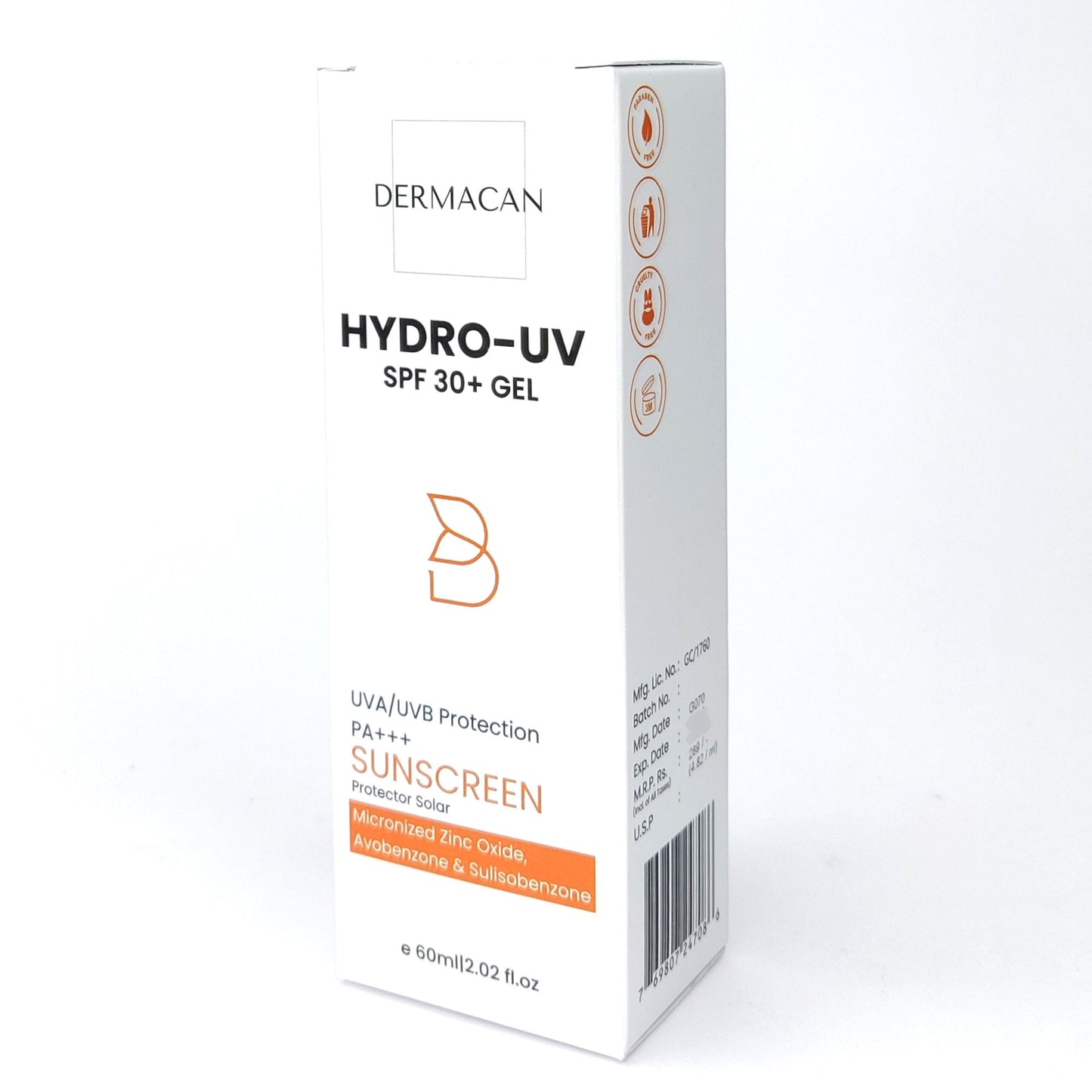 DERMACAN Sunscreen SPF 30+ PA+++ Gel