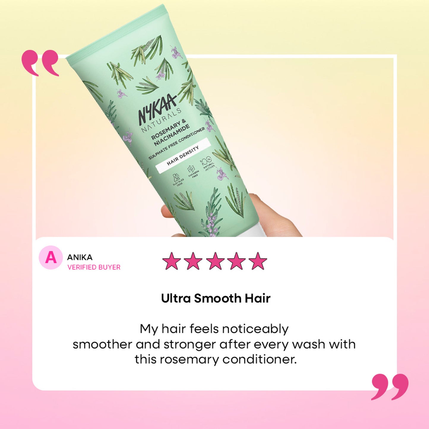 Nykaa Hair Rosemary & Niacinamide Hair Sulphate Free Conditioner For Healthy Hair Growth