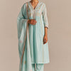 Dhiyona GF Women's Fair Aqua Mul-Mul Kurta Set