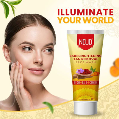 Neud Skin Brightening Tan Removal Face Wash For Men And Women