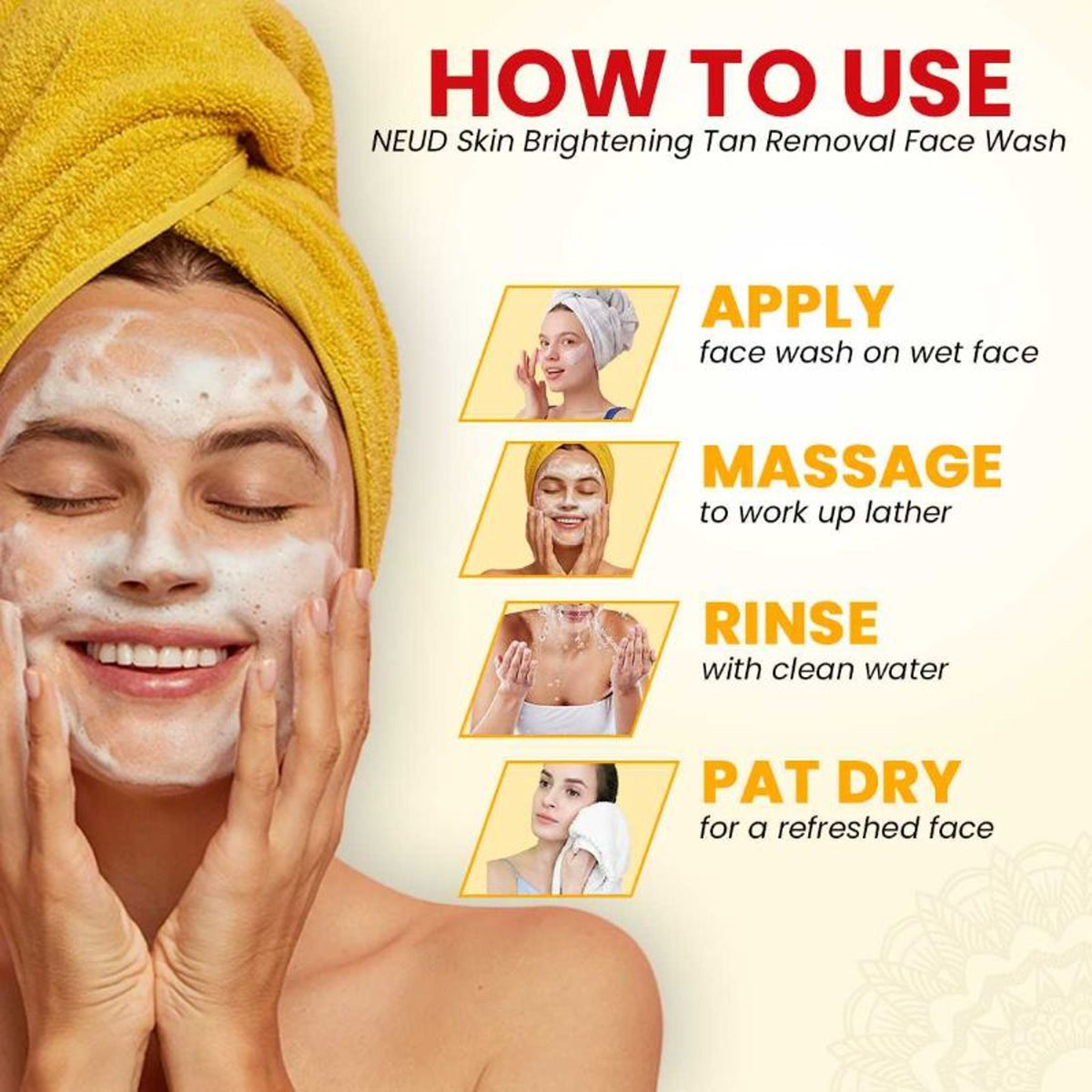 Neud Skin Brightening Tan Removal Face Wash For Men And Women