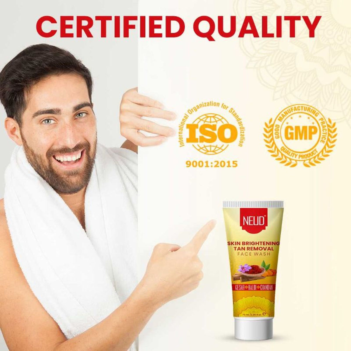 Neud Skin Brightening Tan Removal Face Wash For Men And Women