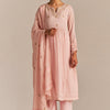 Dhiyona GF Women's Crystal Pink Embroidered Kurta Set
